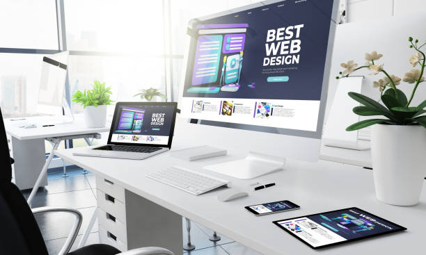 Professional web designer creating a modern, user-friendly business website to increase customer engagement